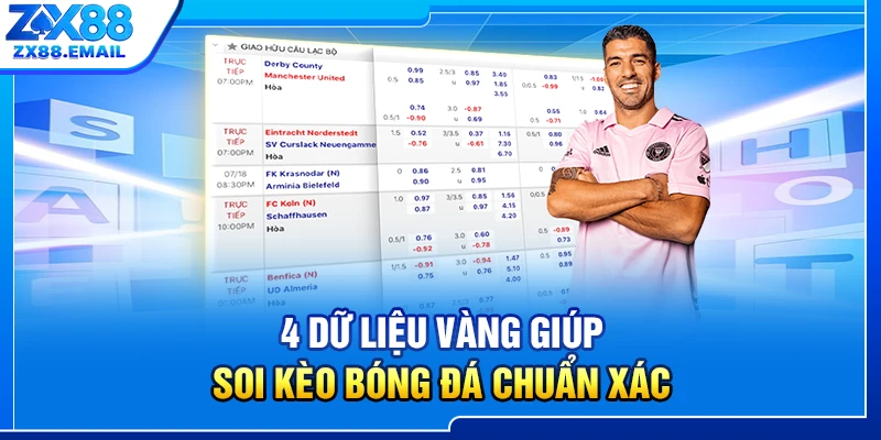 4 dữ liệu vàng giúp soi kèo bóng đá chuẩn xác