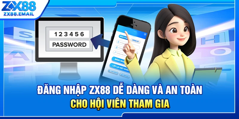 Đăng Nhập ZX88 Dễ Dàng Và An Toàn Cho Hội Viên Tham Gia