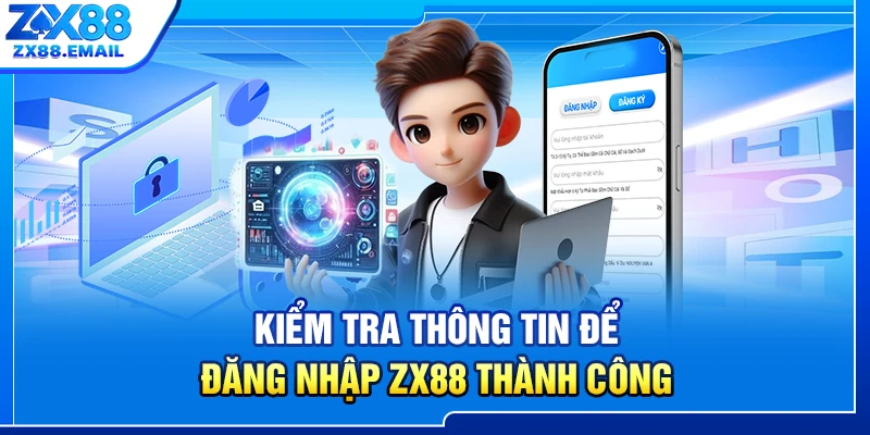 Kiểm tra thông tin để đăng nhập ZX88 thành công